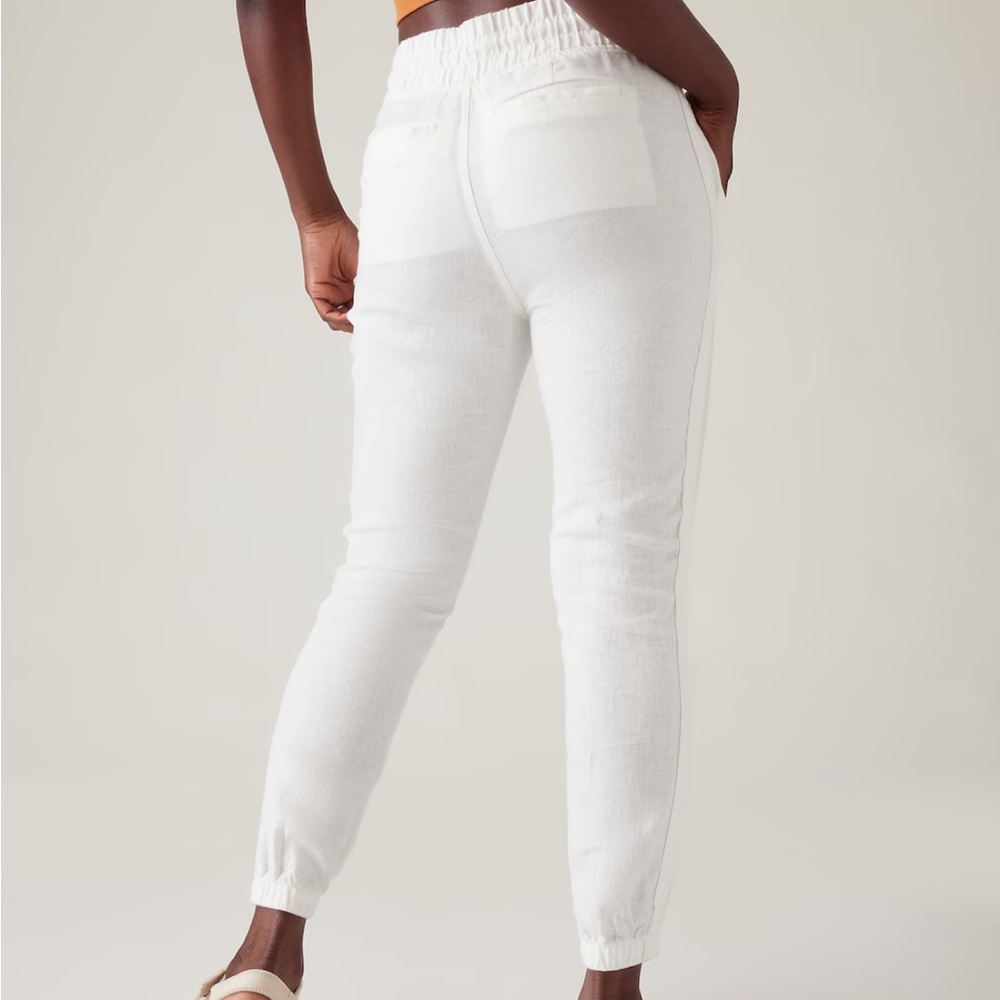 Athleta Cabo Linen Joggers - Size 12, NWT - Picture 5 of 7
